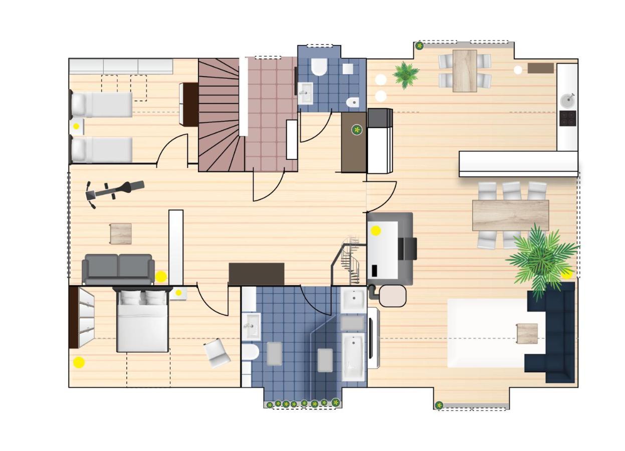 Perfekt Fuer Gruppen, Familien & Geschaeftsreisende - Naehe Bamberg & Erlangen Apartment Adelsdorf Luaran gambar